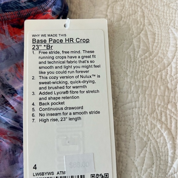 Lululemon Pace High-Rise Crop 23" (Sz 4) - Picture 3 of 8